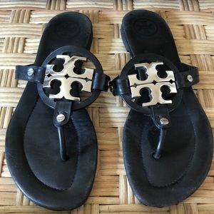 Tory Burch Metal Miller Soft Sandal, Size 7
